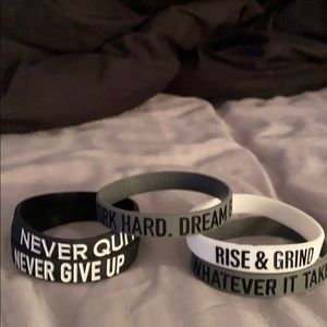 Workout/casual wristbands.